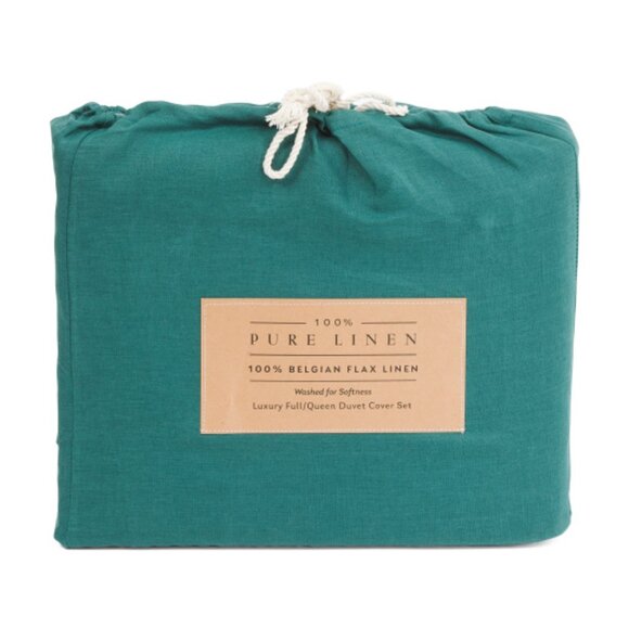 PURE LINEN 3pc Linen Washed Duvet Set - Picture 1 of 3